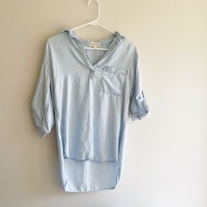Anthropologie chambray blouse